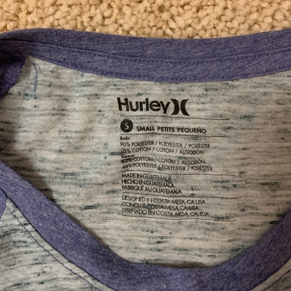 Hurley 3/4 Sleeve Shirt size Small - Picture 3 of 4